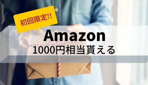 【1分でできる】アマゾンチャージで1000円分貰えるキャンペーン｜誰でも簡単